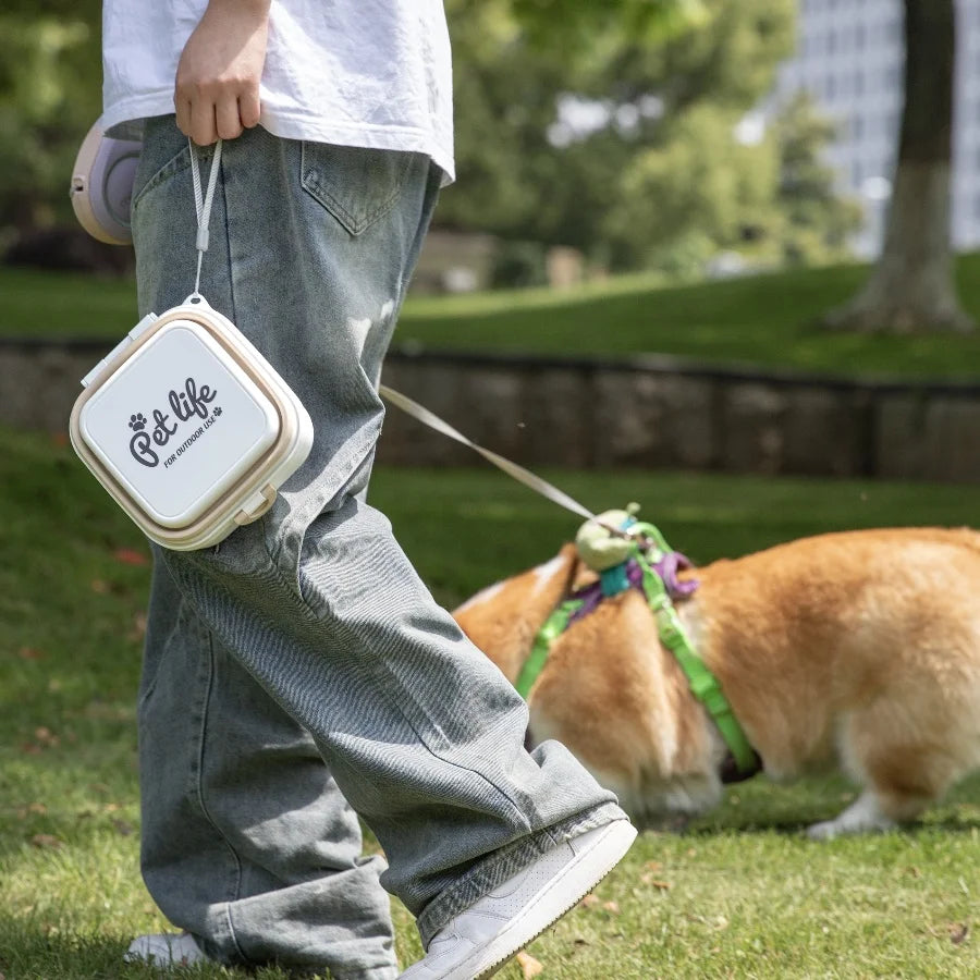 Portable Double-Decker Foldable Travel Bowl