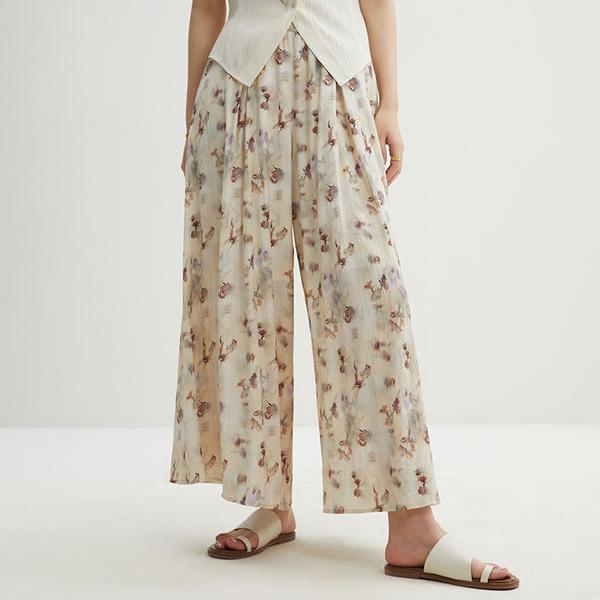 Summer Tie-Dye Wide-Leg Casual Pants