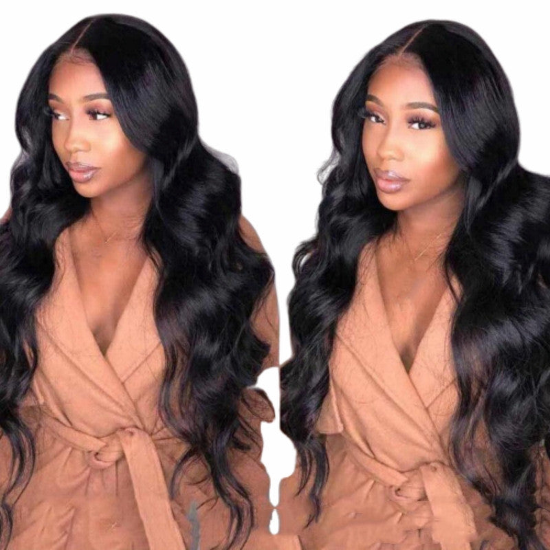 Big Wave Curly African Black Synthetic Wigs