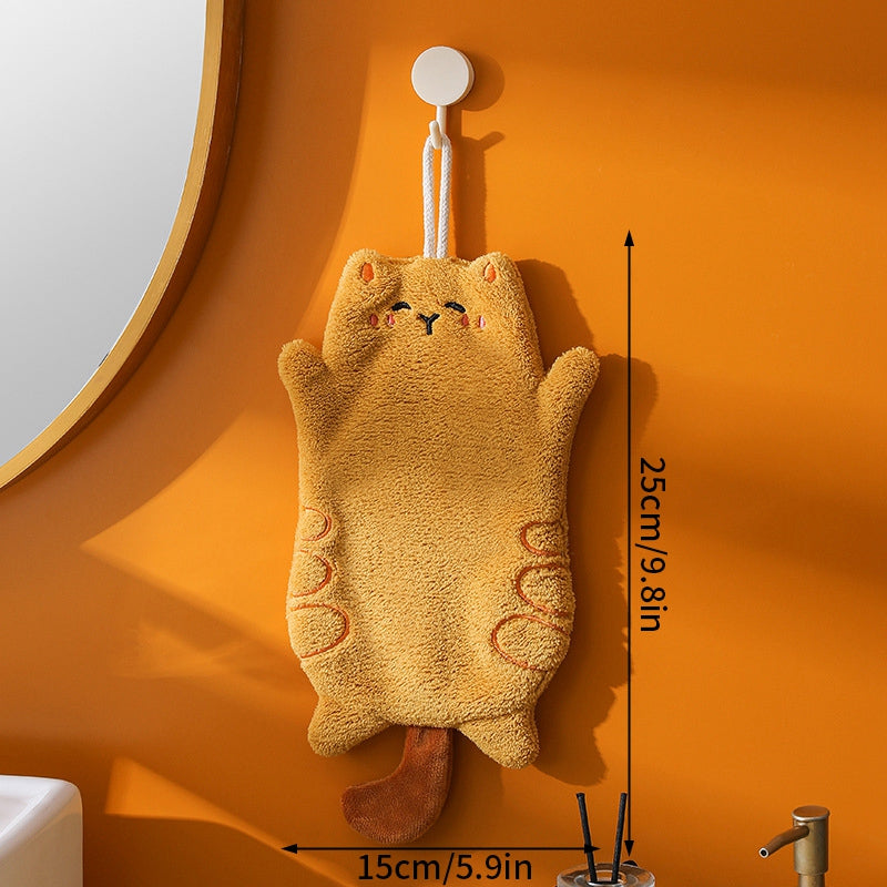 Cute Kawaii Hand Towel - Super Absorbent Hanging Dishcloth