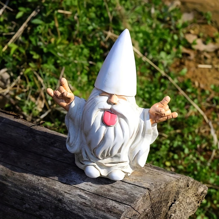 Rocker Gnome Garden Statue