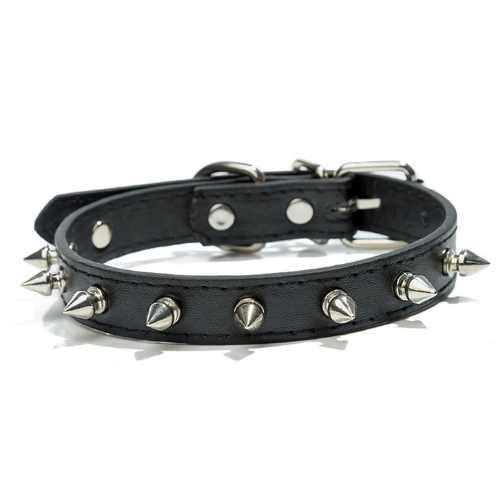 Spiked Leather Dog Collar