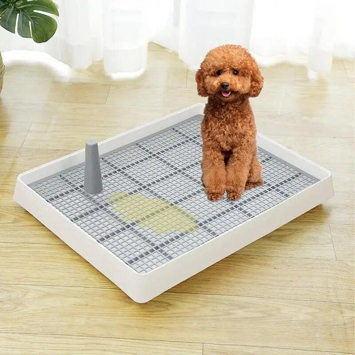 Compact Indoor Puppy Potty Tray with Anti-Splash Design