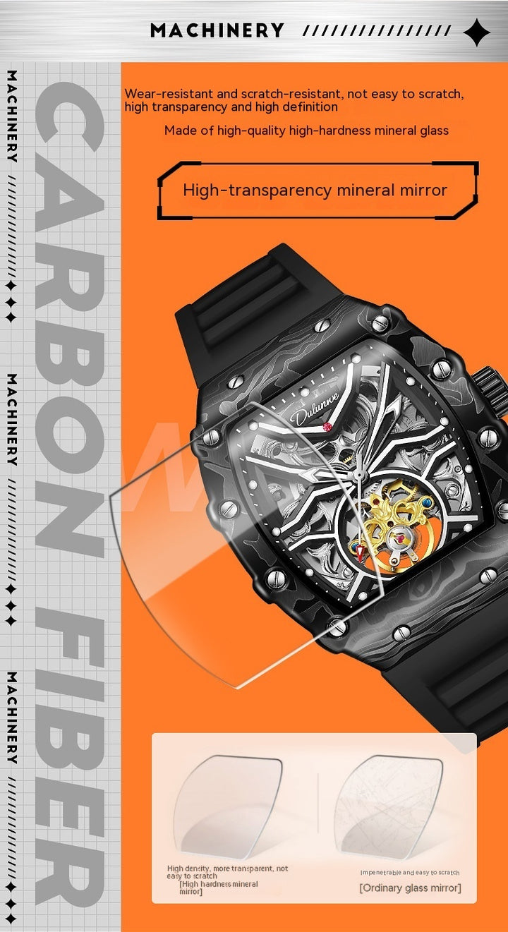 Hollow Mechanical Watch Men's Waterproof Luminous