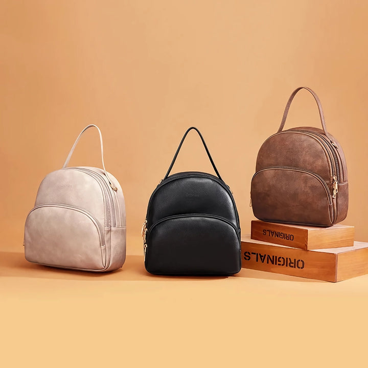 Stylish Women's Leather Backpack - Perfect for School, Travel, and Everyday Use