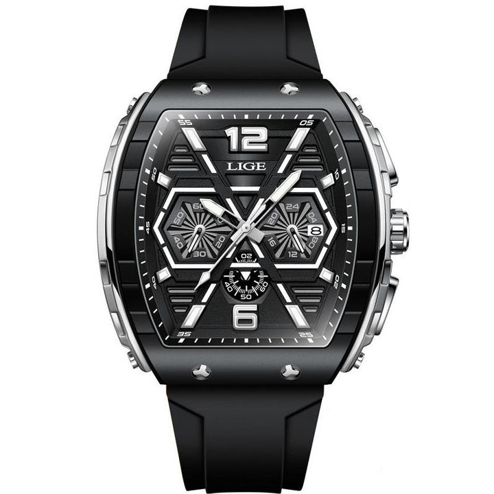 Luxury Square Waterproof Chronograph Watch