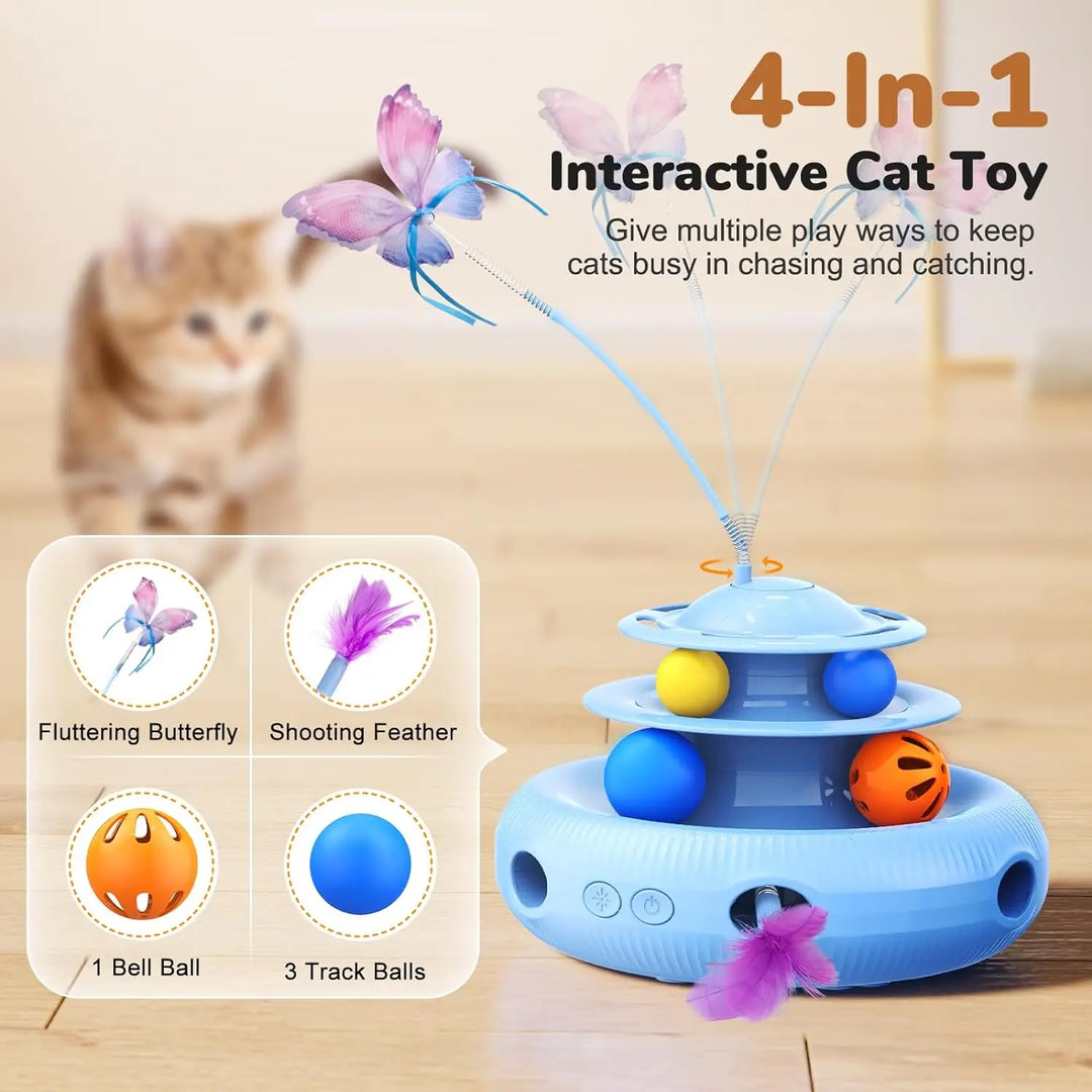 4-in-1 Rechargeable Interactive Cat Toy