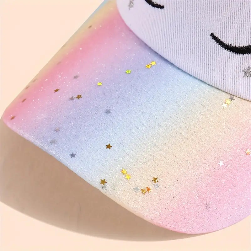 Unicorn Embroidered Snapback Cap for Kids