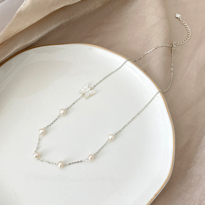 Natural Mother Shell Pearl Necklace