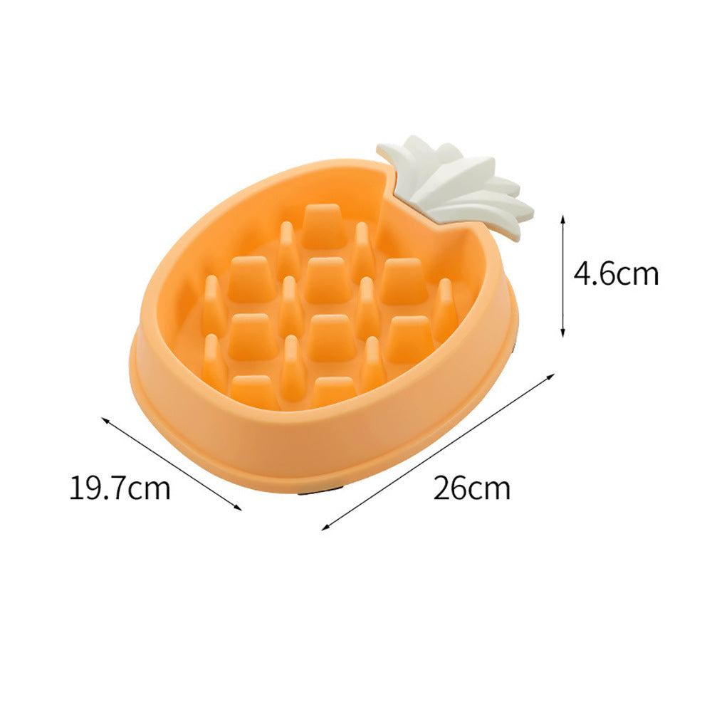 Pineapple Shape Dog Slow Feeder Bowl