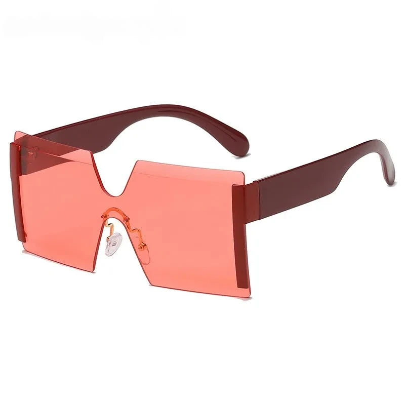 Luxury Rimless Gradient Square Sunglasses for Women