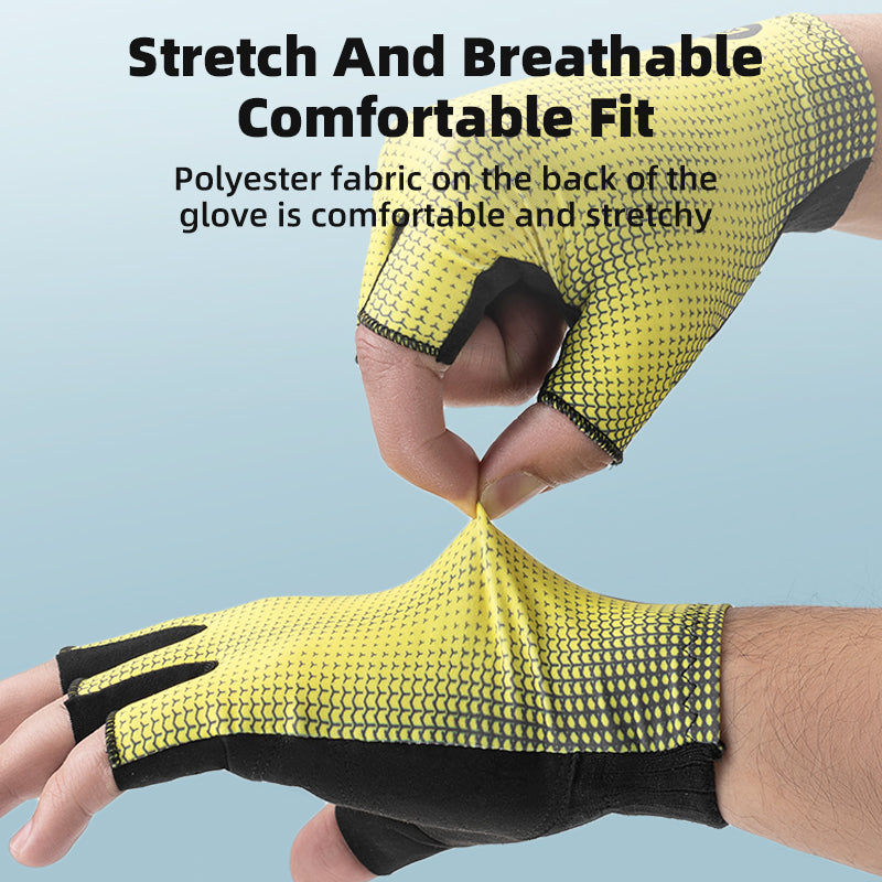 Summer Cycling Gloves - Half-Finger, Breathable, High-Elasticity, Lightweight