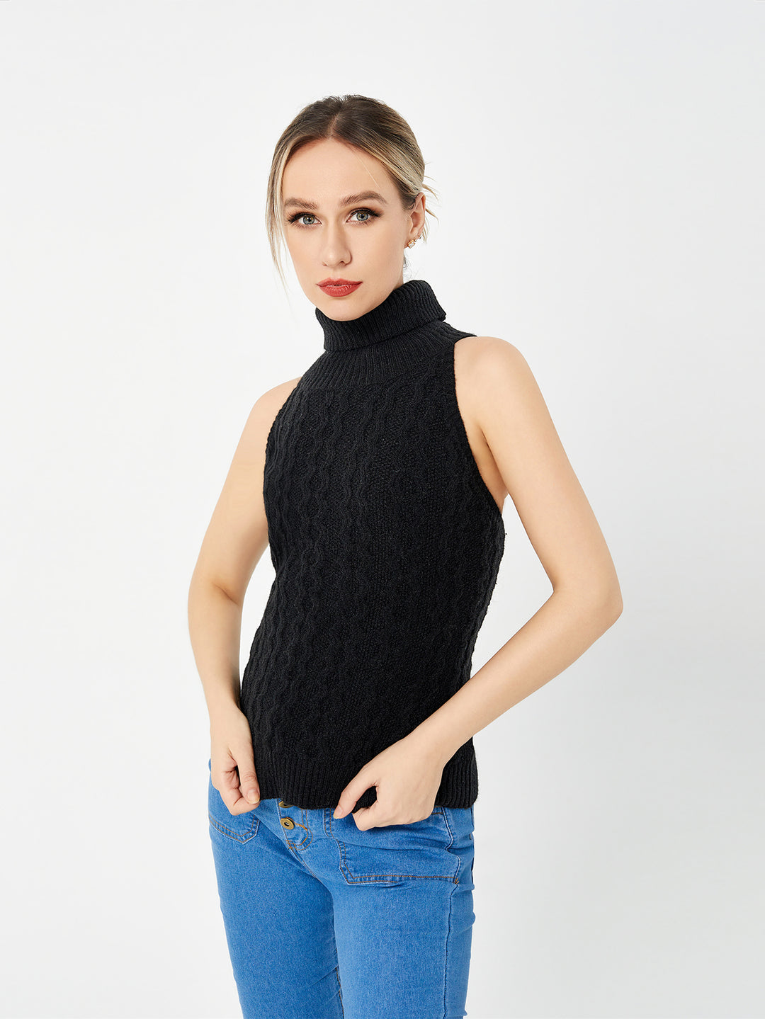 Women's Stretch Casual Turtleneck Sweater