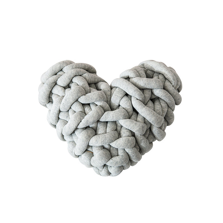 Heart-Shaped Decorative Knot Cushion