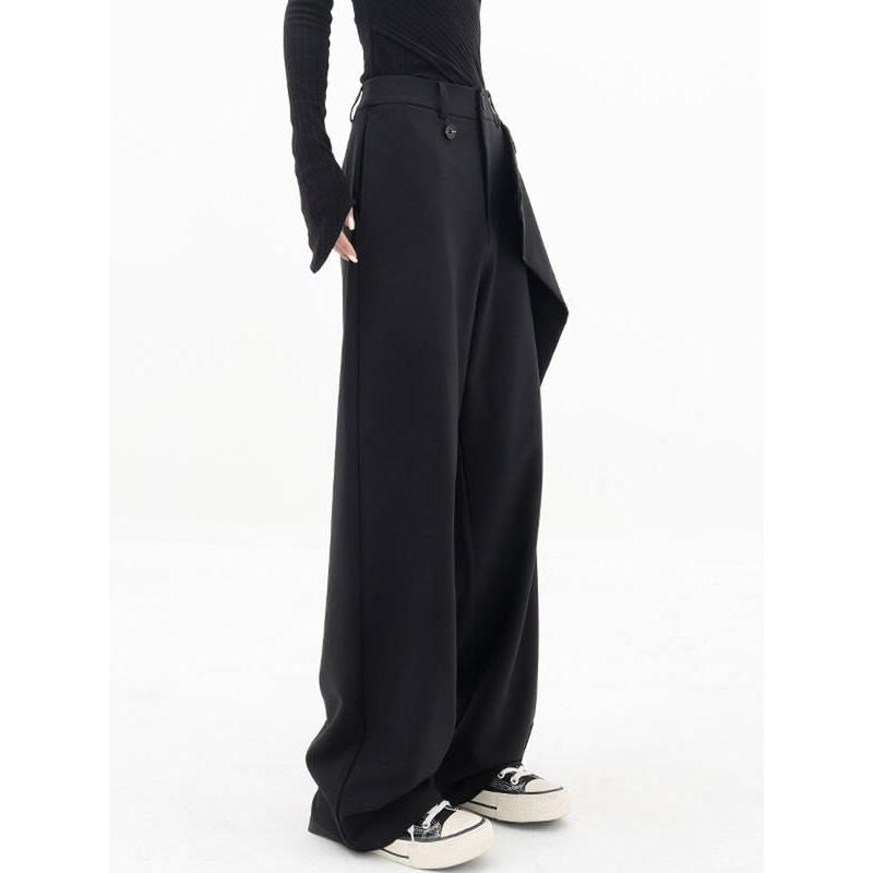 High-Waisted Wide-Leg Fashion Trousers for Women