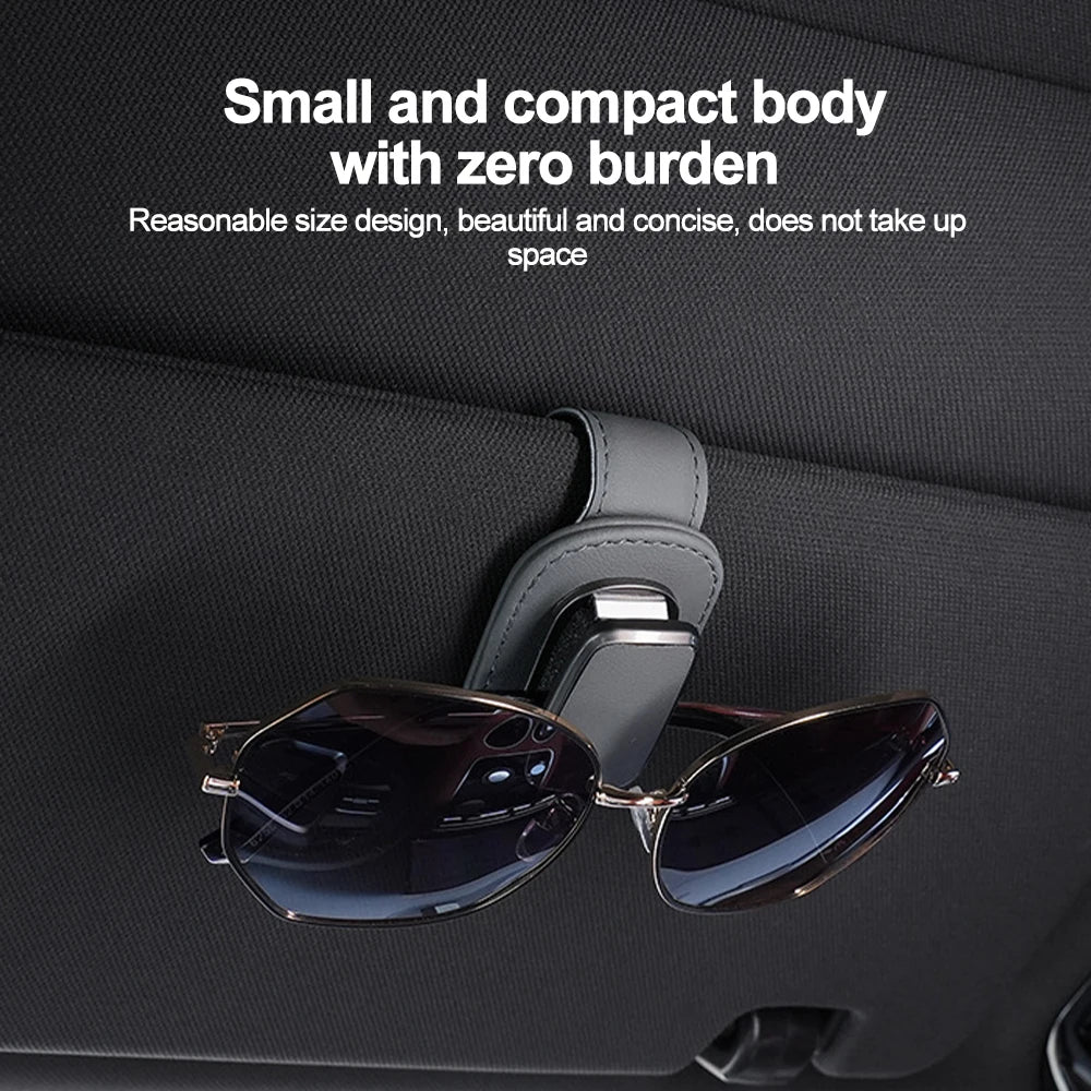 Car Sun Visor Glasses Holder Clip for Sunglasses, Cards, and Tickets