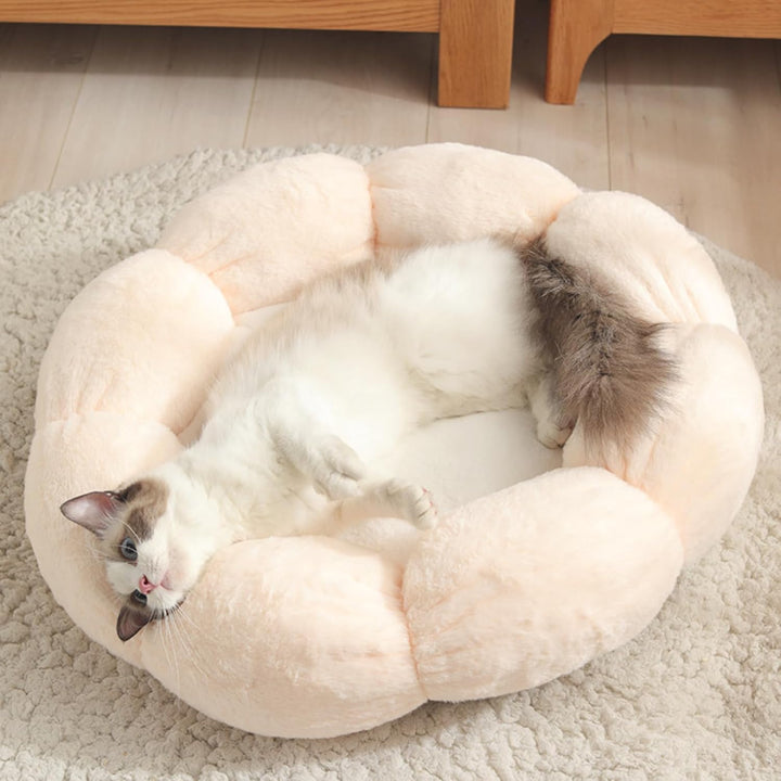 Cute Round Flower Pet Bed