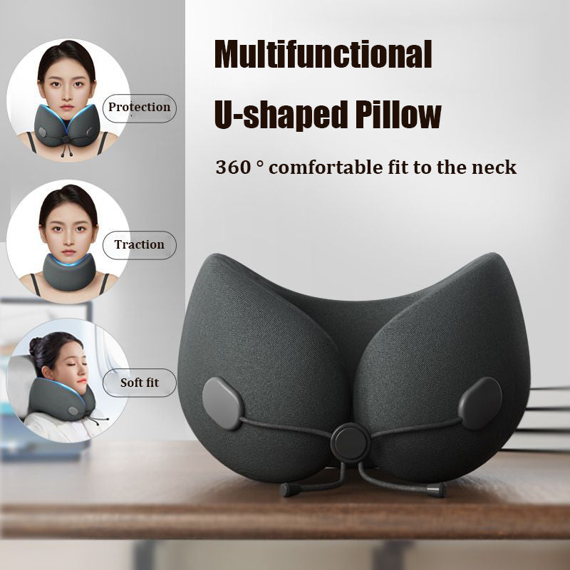 Portable U-shaped Memory Foam Pillow