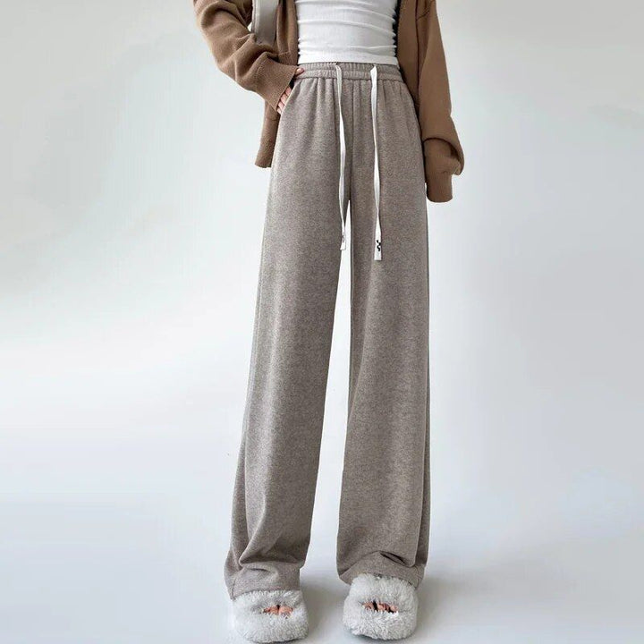 Elegant High-Waist Drawstring Wide Leg Pants for Women