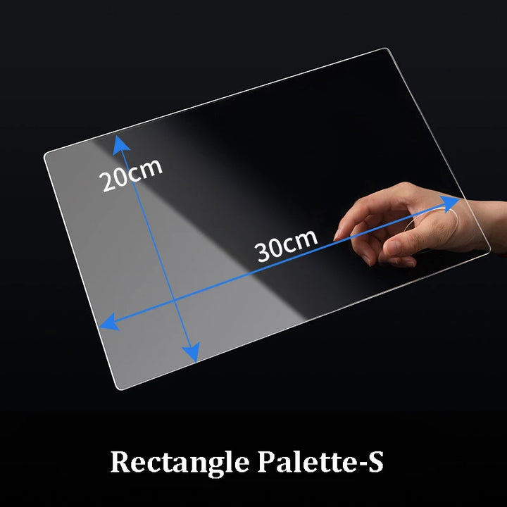 Acrylic Paint Palette - Transparent, Easy-Clean, Perfect