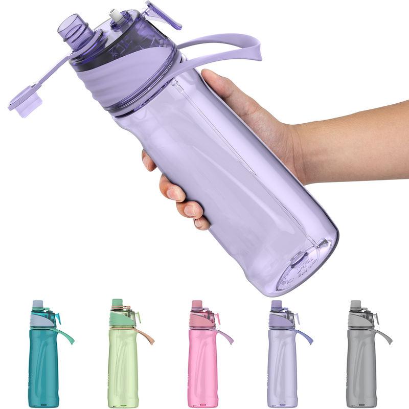 950ml Dual-Function Sports Water Bottle with Spray Feature