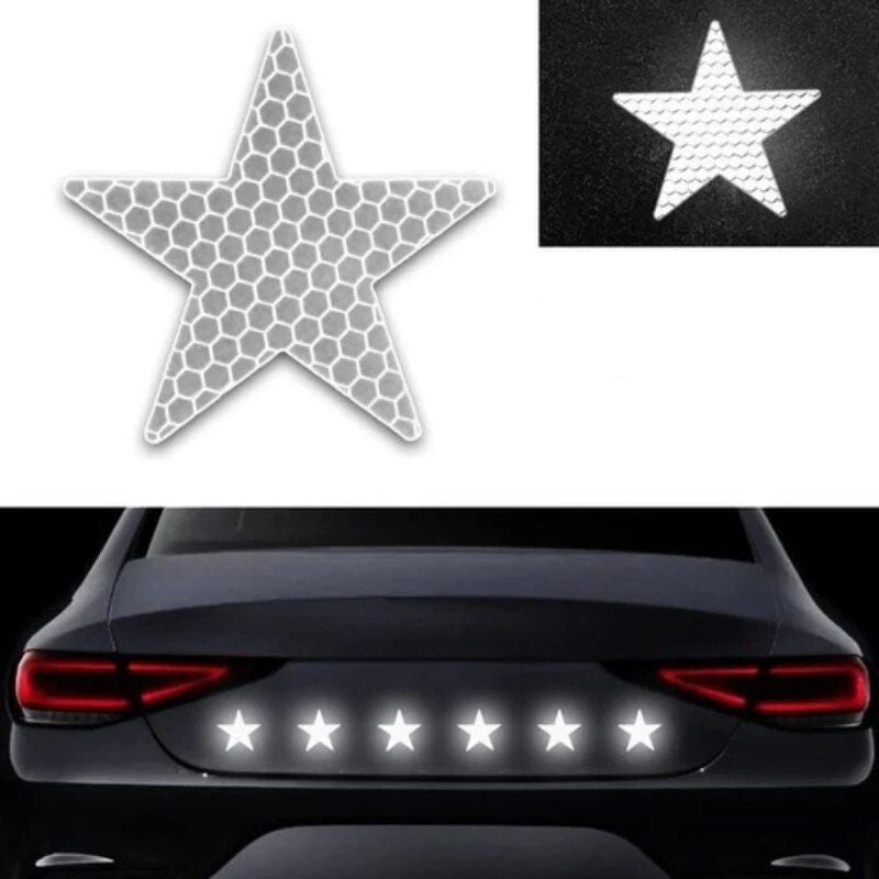 Star-Shaped Reflective Safety Stickers