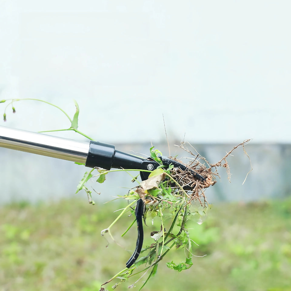 Efficient Stand-Up Weed Puller with Aluminum Claw for Garden and Lawn