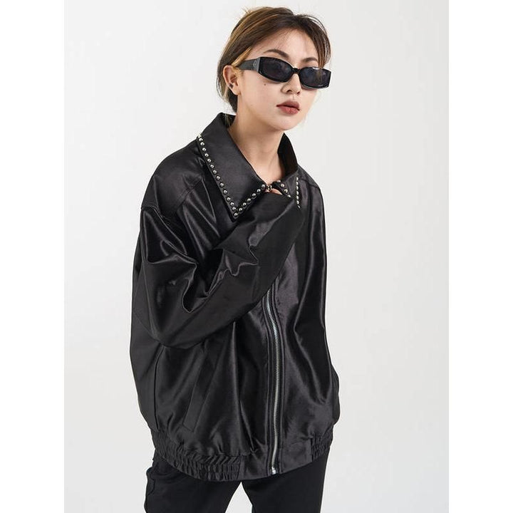 Chic High Street Rivet Jacket for Women