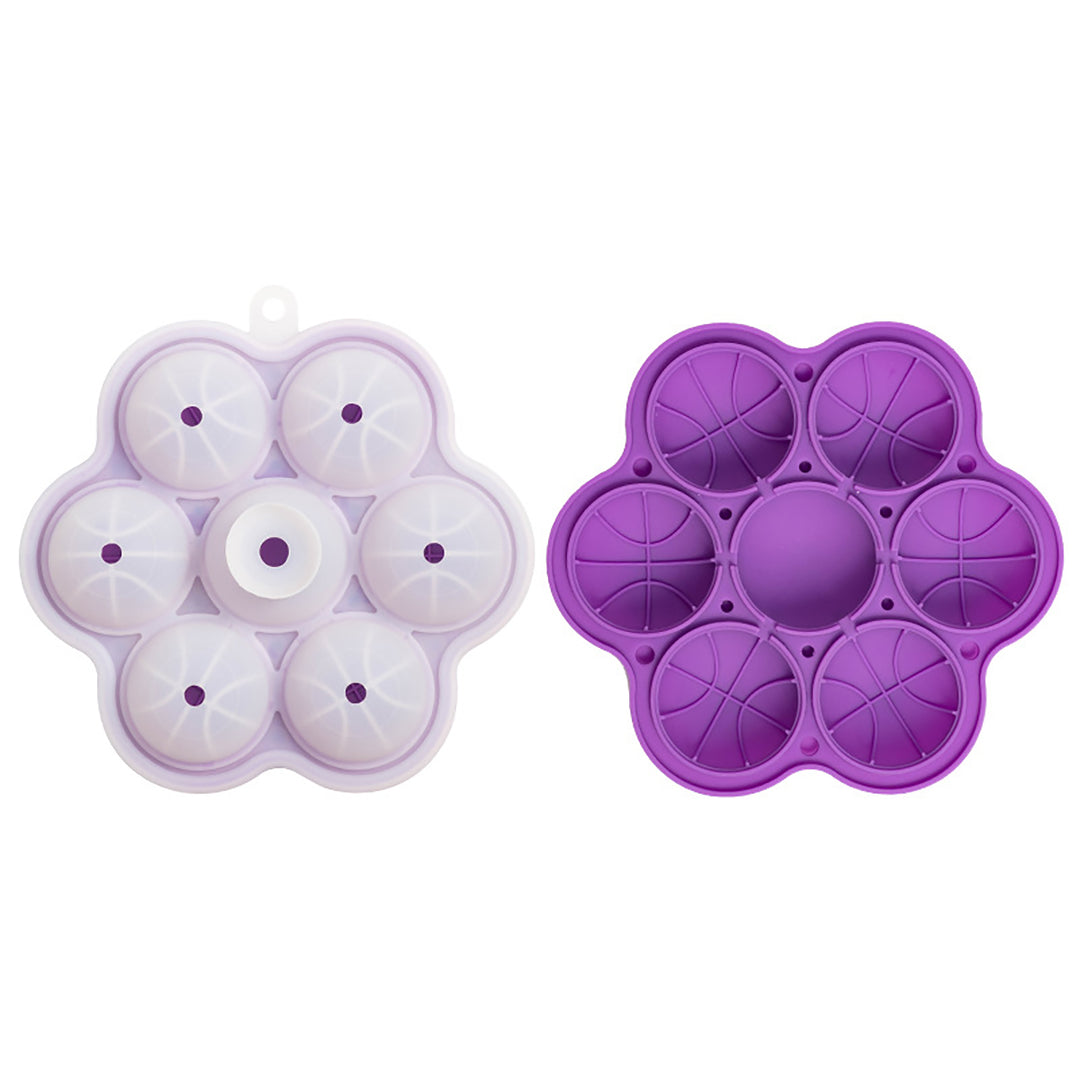 7-Hole Spherical Silicone Ice Mold