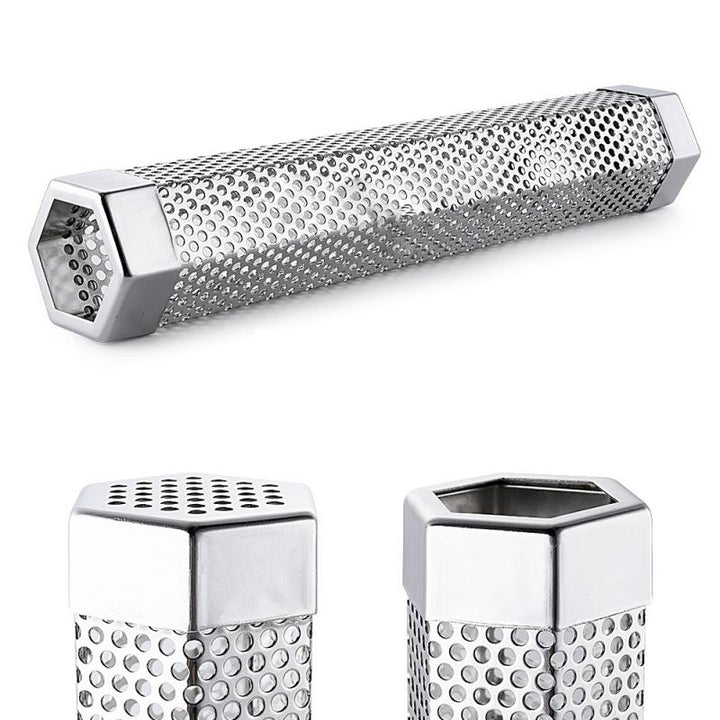 Hexagon Stainless Steel Smoker Tube for BBQs and Grills