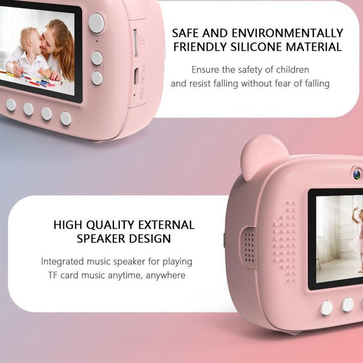 Kids Instant Print Digital Camera with Video Recorder & 32GB Memory Card