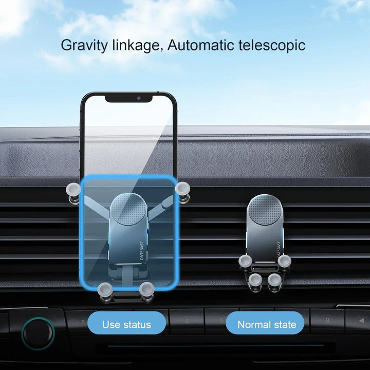 Universal Gravity Car Phone Mount - Secure & Versatile Mobile Holder