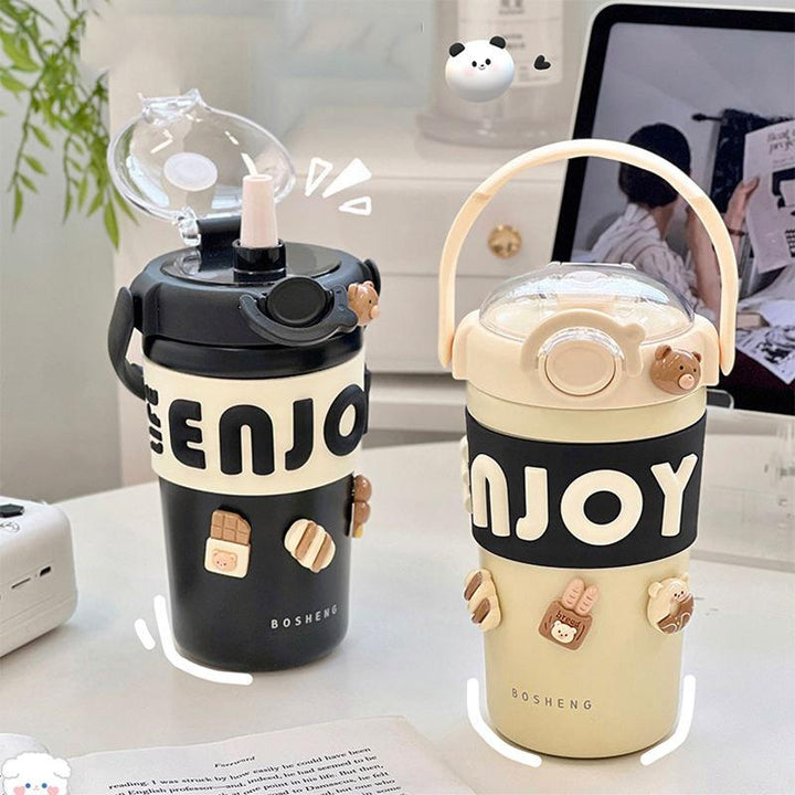 Portable Cute Thermos for Hot Coffee & Tea