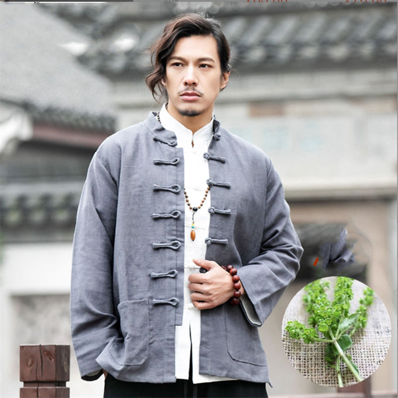 Men's Tang Suit Cotton Linen Coat Chinese Style