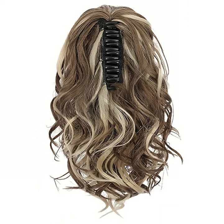 12-Inch Short Wavy Claw Clip Ponytail Extension