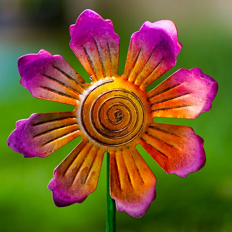 Metal Flower Garden Sculpture