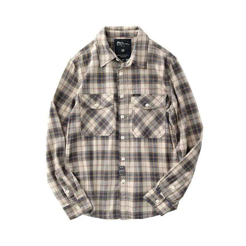 Men's Loose Casual Plaid Shirt