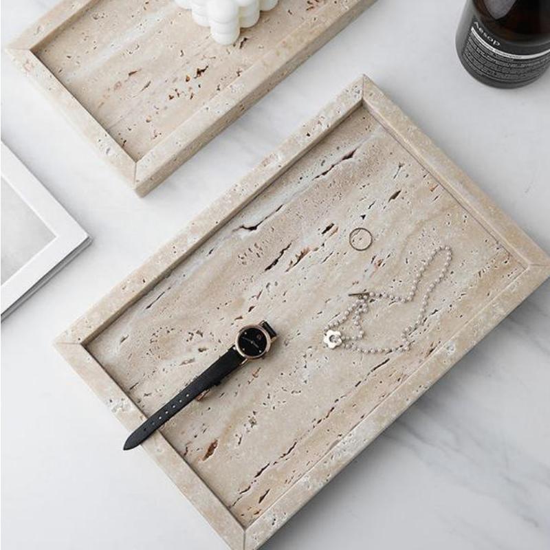 Minimalist Marble Tray for Perfume, Candles, and Jewelry