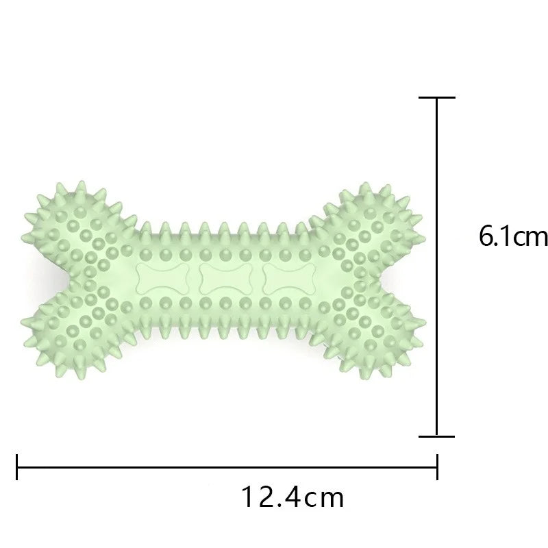 Soft Rubber Chew Bone Toy for Small Dogs