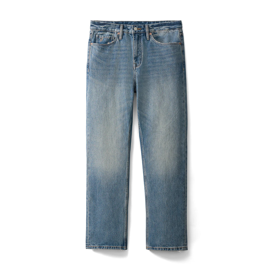 Men's Vintage Washed Loose Straight Jeans