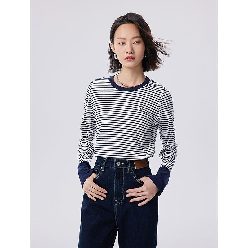 Women's Autumn Striped Long Sleeve T-Shirt