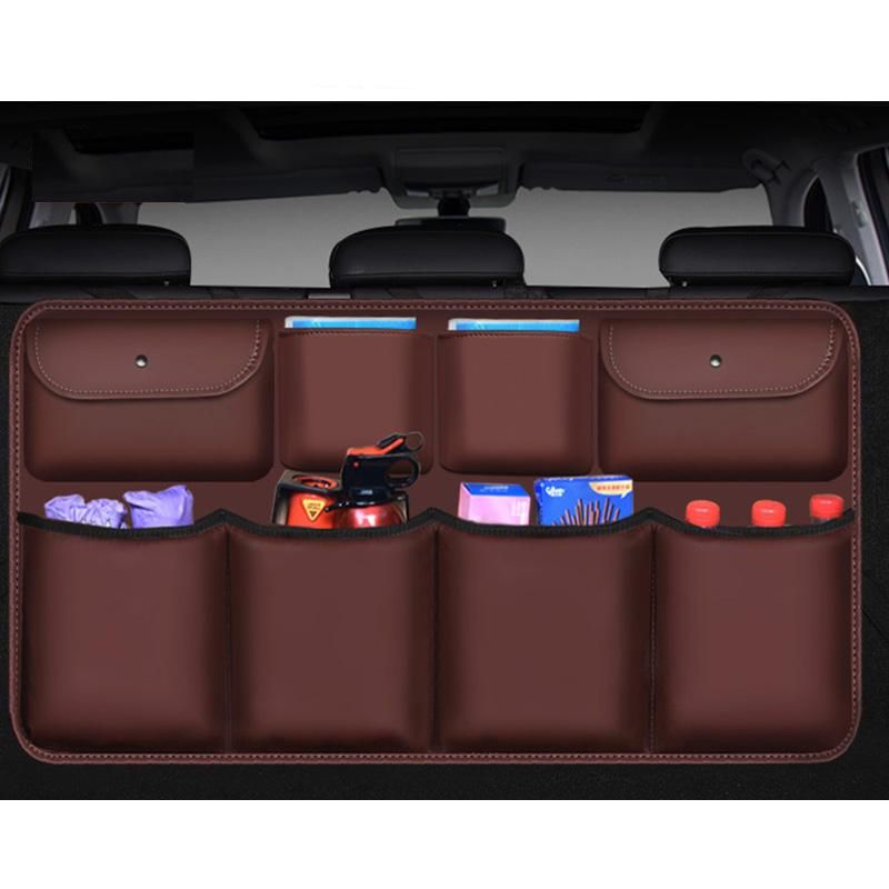 Luxury PU Leather Car Trunk Organizer