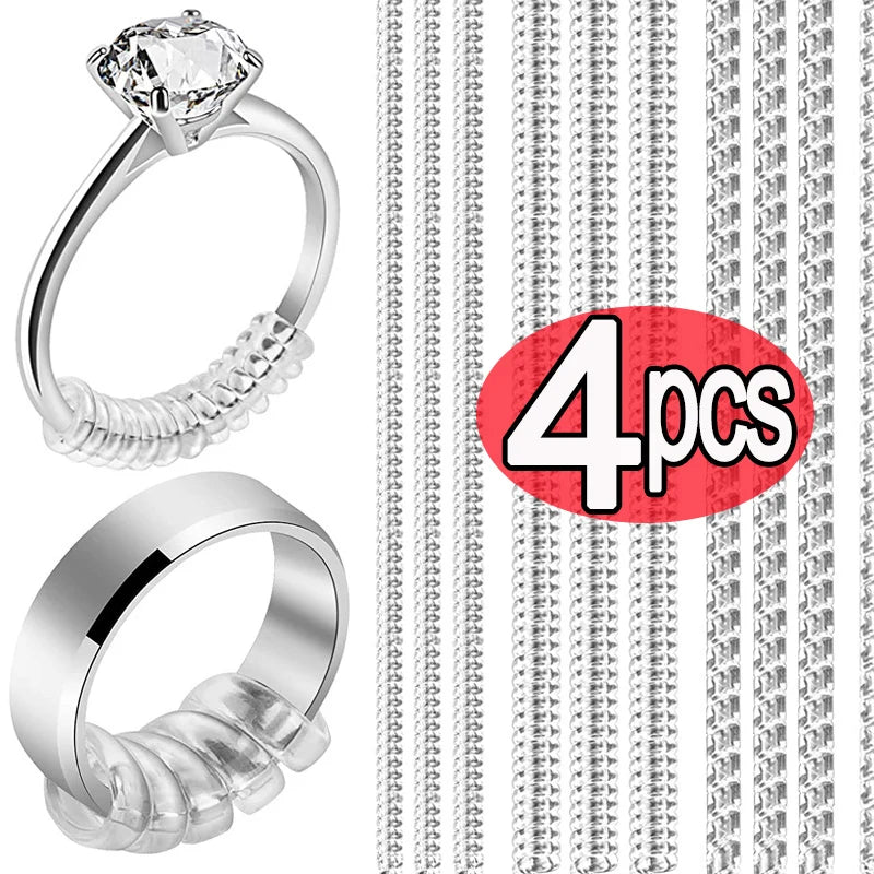 Adjustable Ring Size Reducer – Invisible Transparent Resizing Tool for a Perfect Fit (1-4pcs Set)