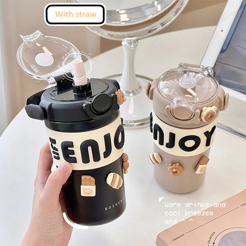 Portable Cute Thermos for Hot Coffee & Tea