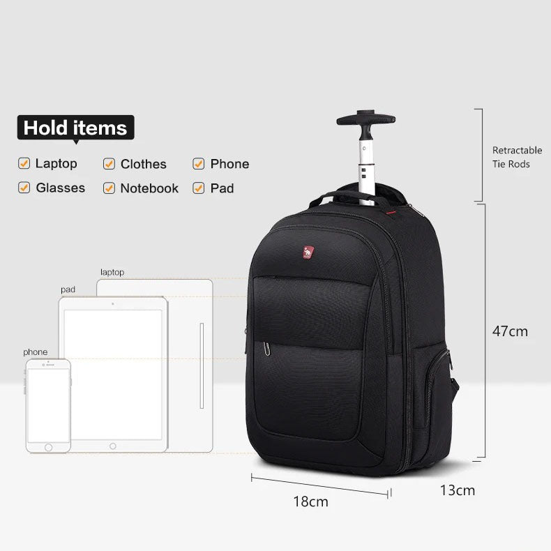 Multi-Functional Trolley Backpack: