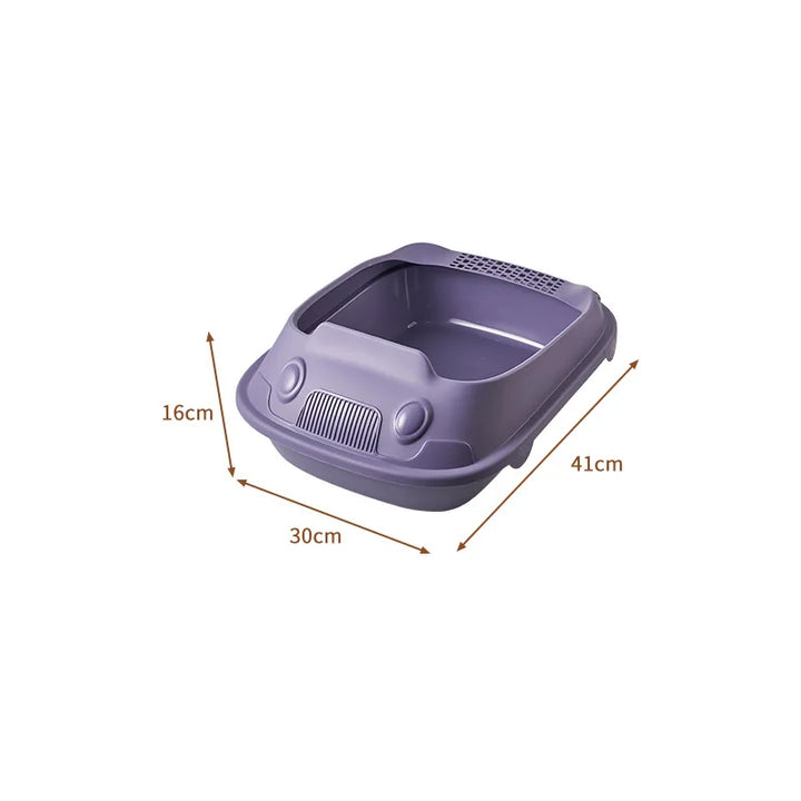 Large Capacity Semi-Closed Cat Litter Box