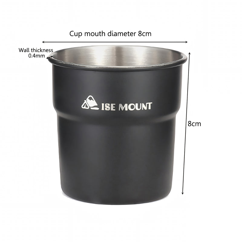 Portable 300ml Stainless Steel Camping Cup