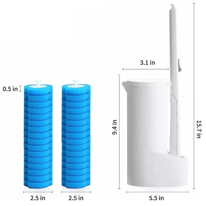 Disposable Toilet Brush Cleaner Kit: Hygienic Bathroom Cleaning Solution