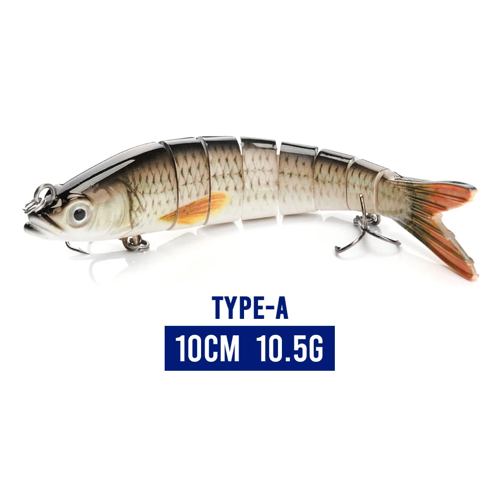 100mm Multi-Jointed Fishing Lures