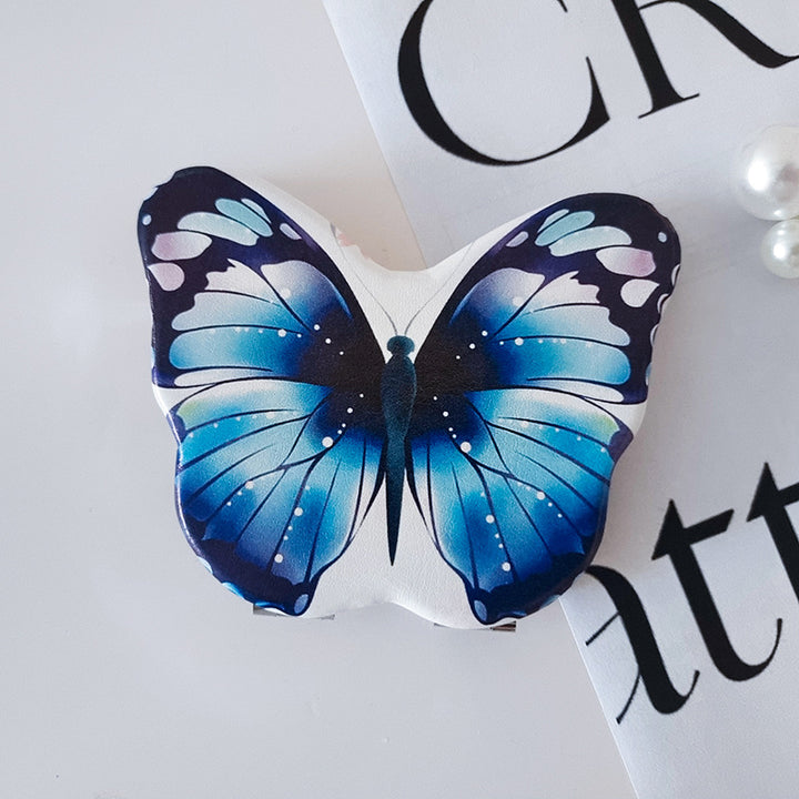 Compact Folding Butterfly Makeup Mirror